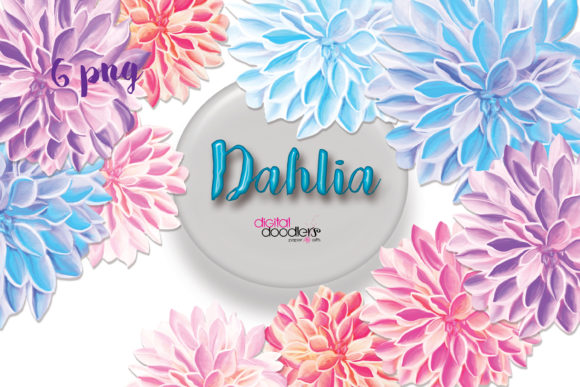 Dahlia Watercolor Floral Clipart: A Brand Designer’s Review for Local Business Branding