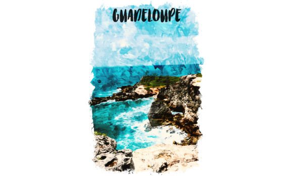 Guadeloupe Caribbean Watercolor Poster: A Designer’s Review for Real Client Projects