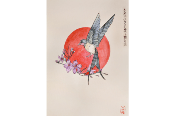 Japanese Watercolor Swallow Illustrations: A Designer’s Real-World Review