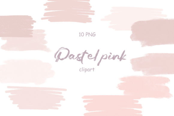 Pastel Pink Brush Stroke: A Soft Touch for Embroidery Projects