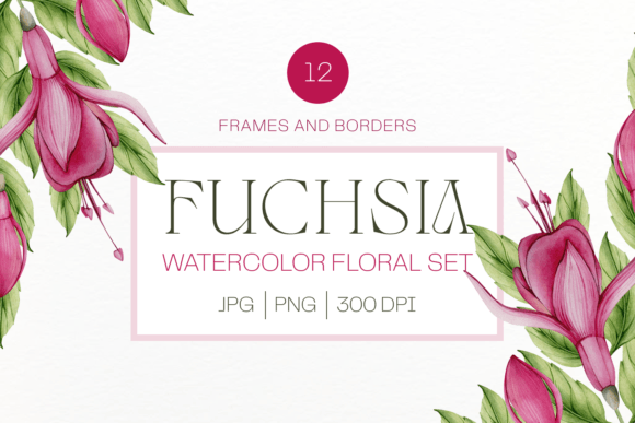 Pink Watercolor Fuchsia Frame Set Review for Real Embroidery Projects