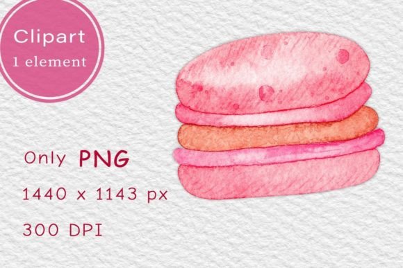 Pink Watercolor Macaron PNG Clipart: A Designer’s Real-Use Review