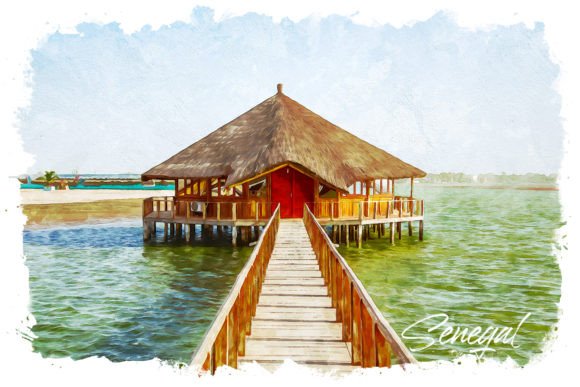 Senegal Watercolor Poster: A Designer's Review
