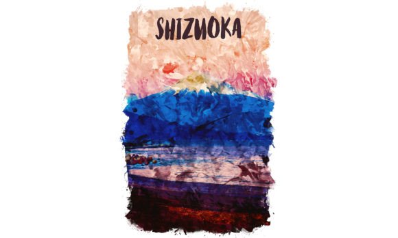 Shizuoka Asia Watercolor Illustrations for Digital Sellers