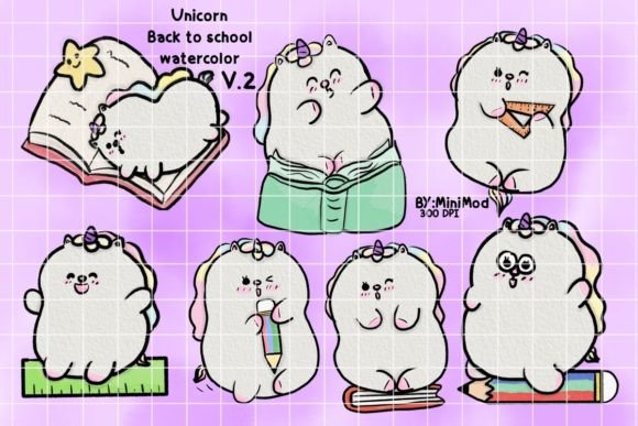 Unicorn Back to School Watercolor V.2: A Designer’s Review for Real Client Projects