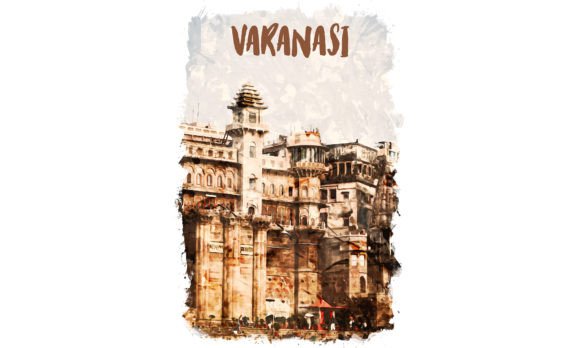Varanasi Asia Watercolor Illustrations Bring Rich Cultural Texture to Branding Projects