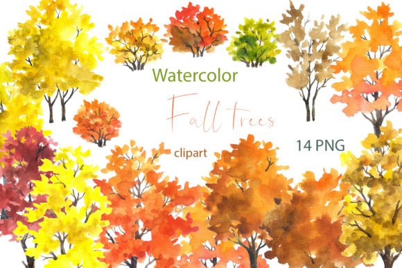 Watercolor Fall Tree Logo: A Seasonal Illustration for Cozy Branding