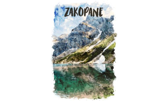 Zakopane Europe Watercolor Poster: A Visual Asset for Brand Storytelling